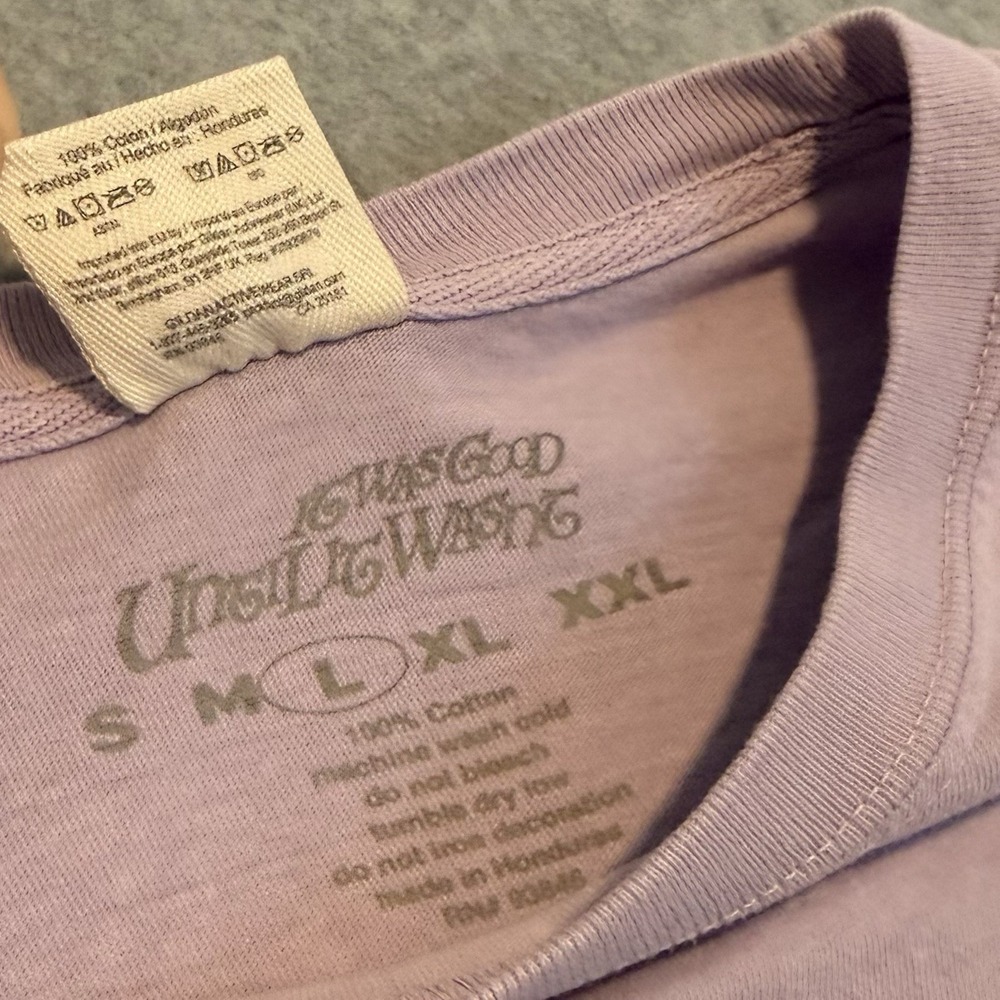 Kehlani It Was Good Until It Wasnt Long Sleeve Graphic Tee Pink Lilac Womens L - Picture 7 of 7